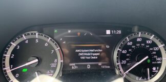 Toyota AWD system malfunction 2WD Mode engaged