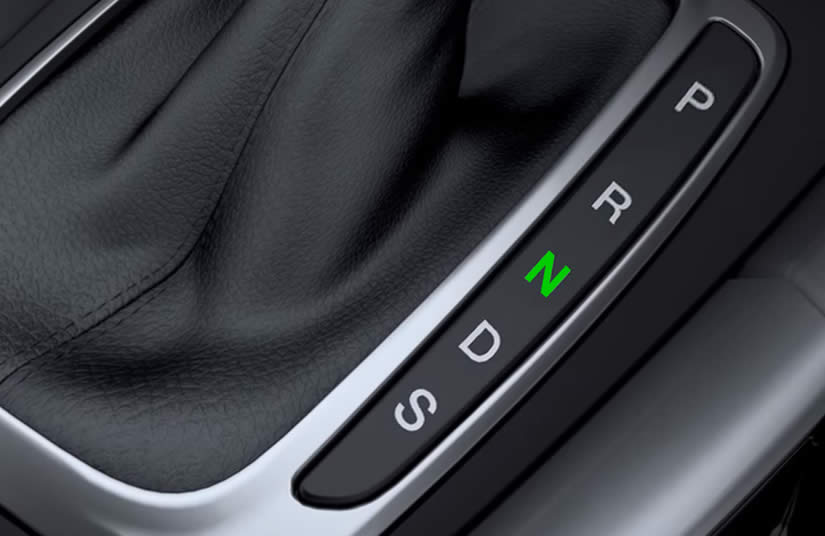 car in neutral