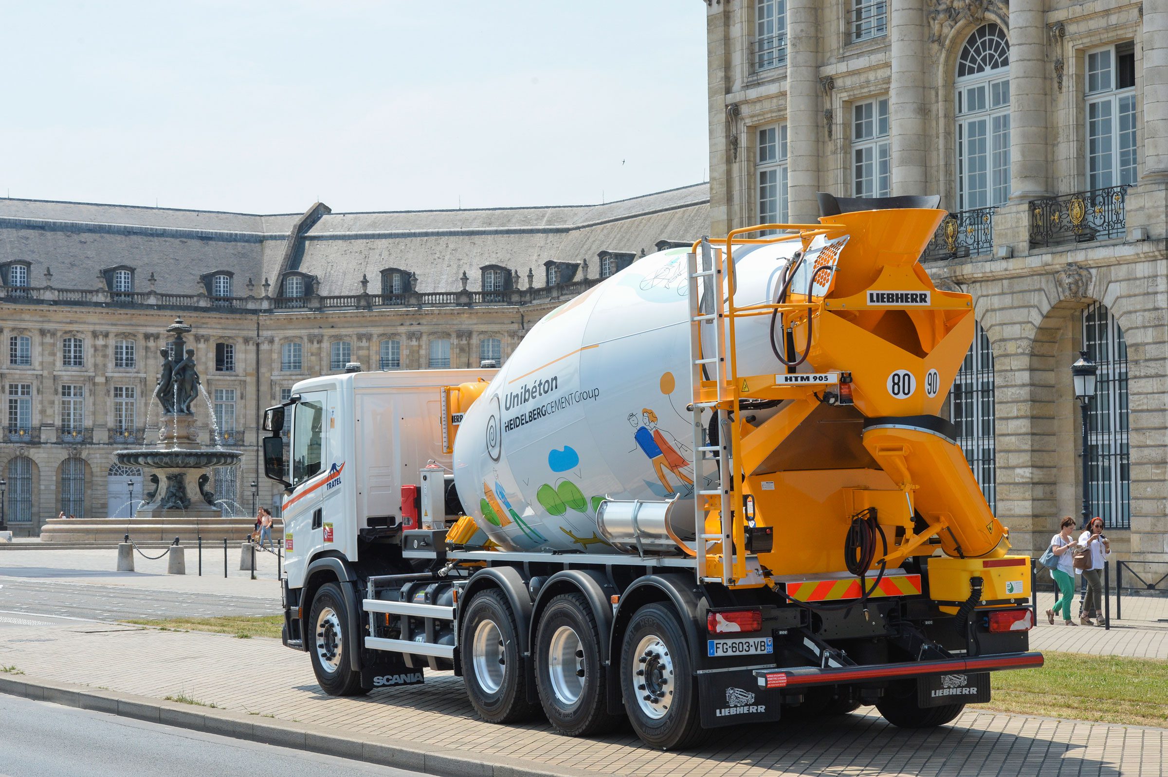 concrete mixer truck