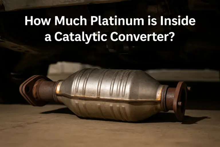 platinum inside catalytic converter
