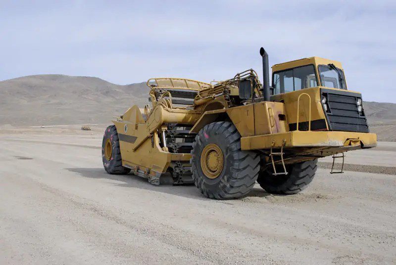 scraper types of construction vehicles
