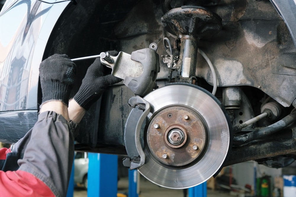 Brake system inspection during full car service