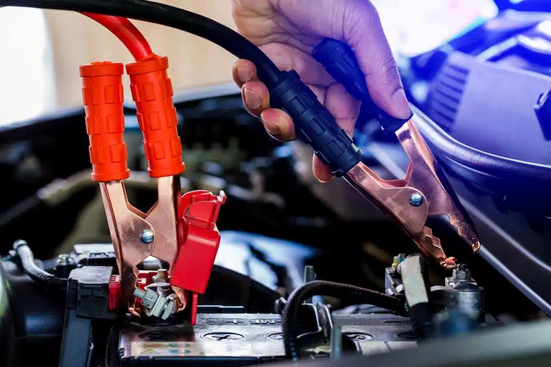 jumper cables clamp