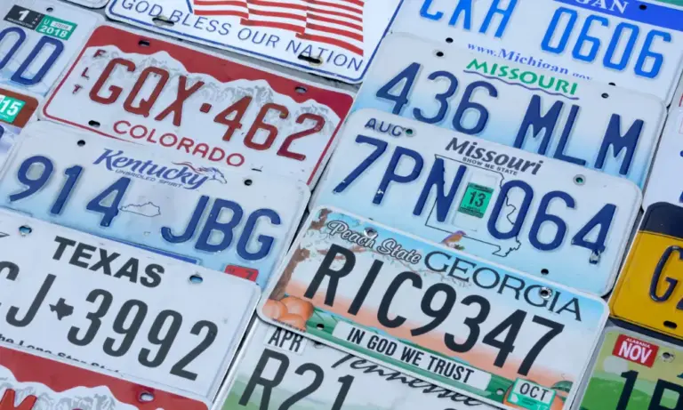 license plates