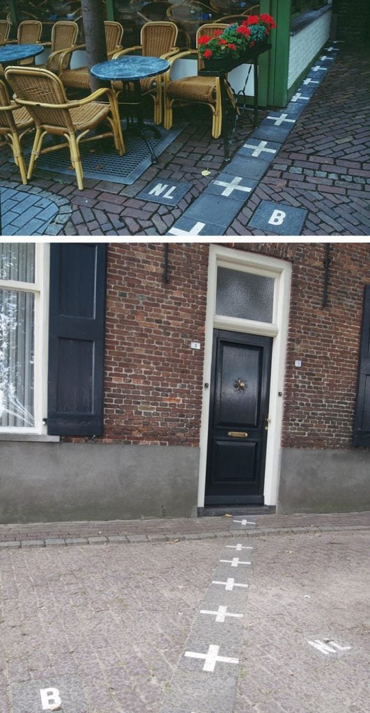 complex border between belgium and netherlands in baarle-hertog