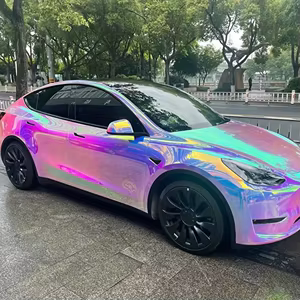 holographic rainbow chameleon color changing vinyl wrap film