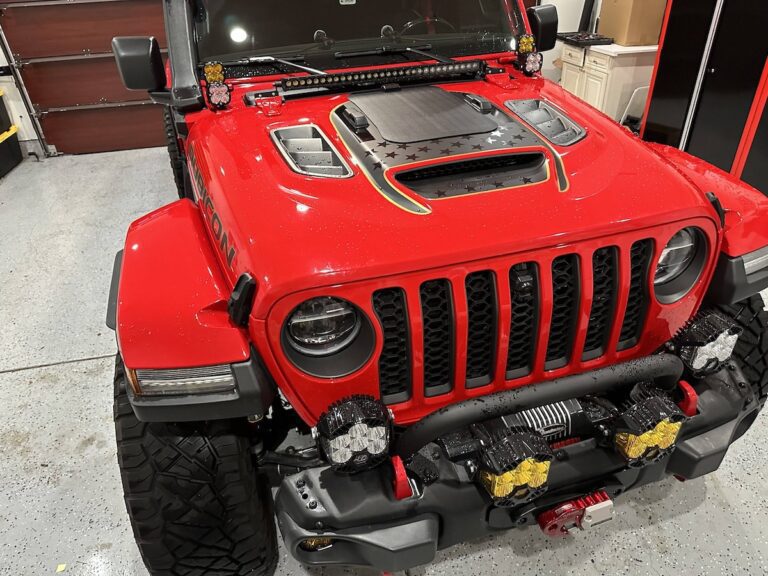 red jeep