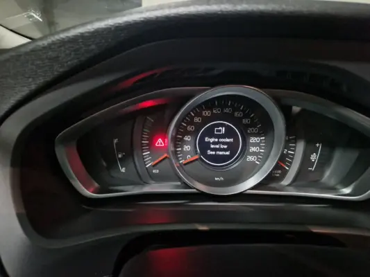 volvo engine coolant level low