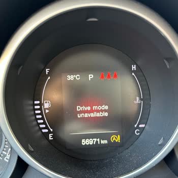 fiat 500x drive mode unavailable