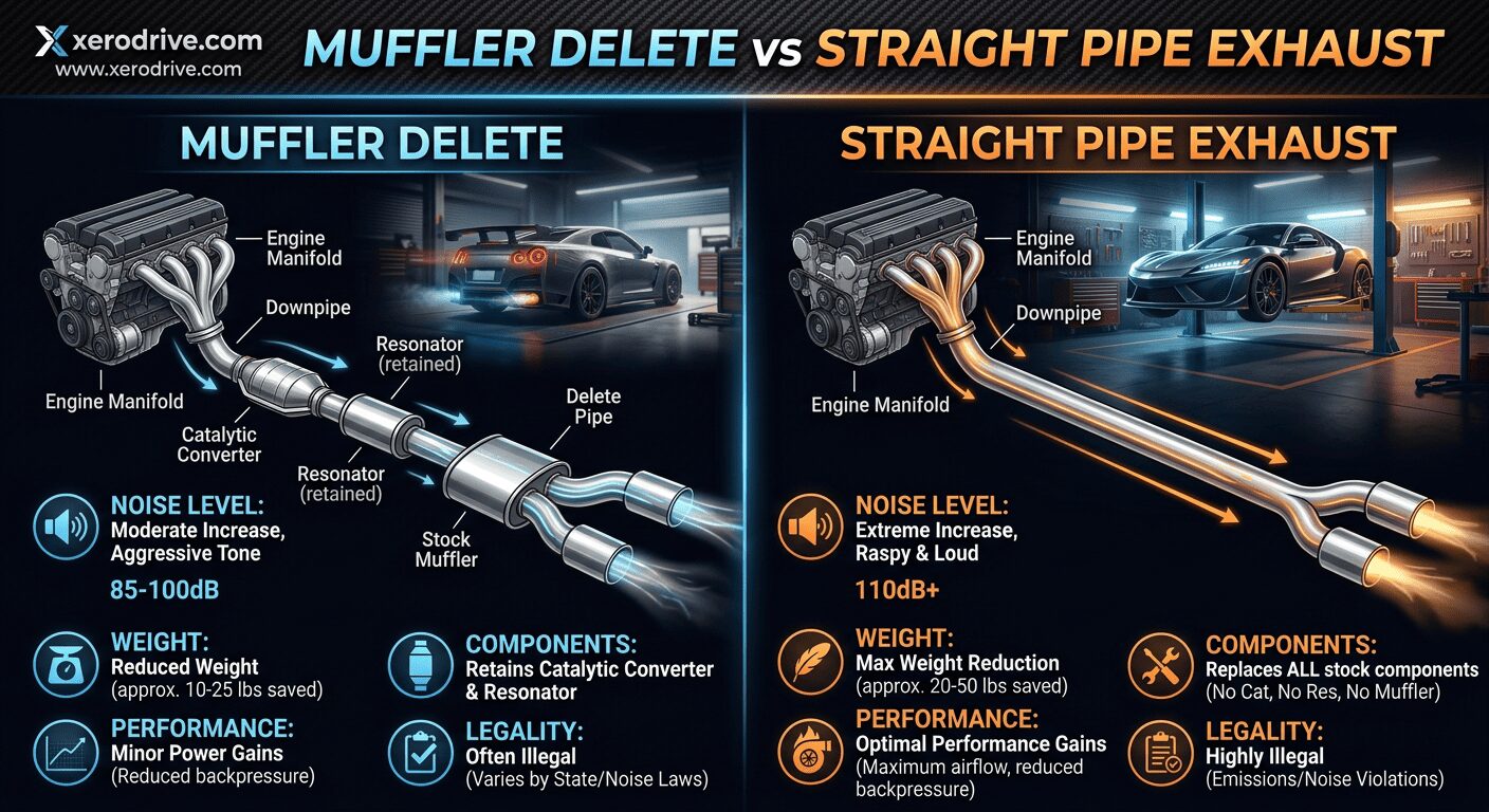 Are Muffler Deletes Legal In California