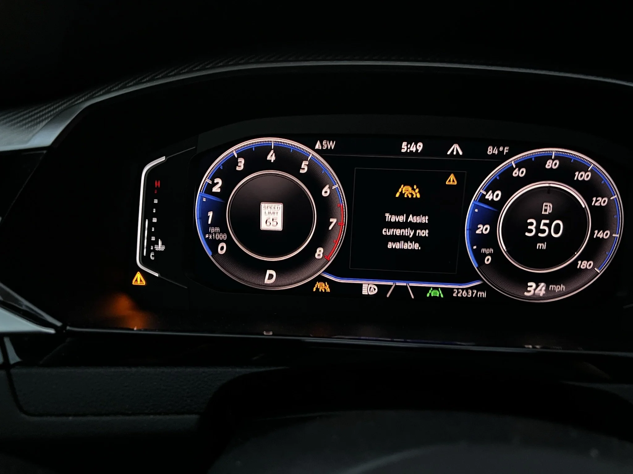 volkswagen travel assist not available