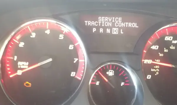 gmc acadia service traction control