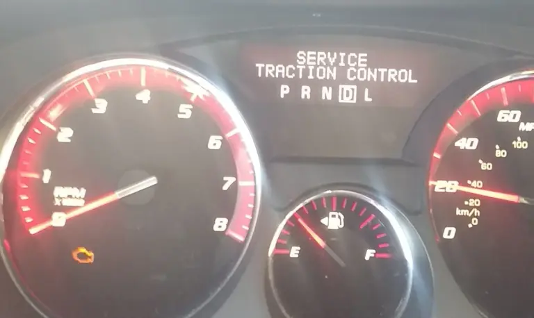 gmc acadia service traction control