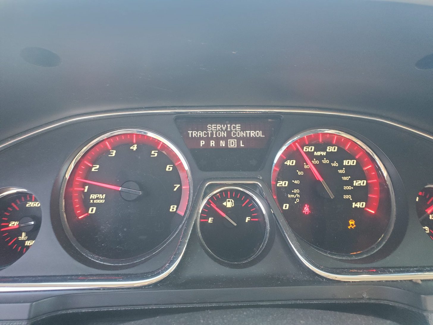 gmc acadia service traction control warning