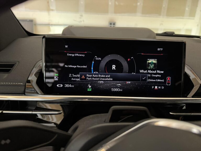 gmc park assist unavailable