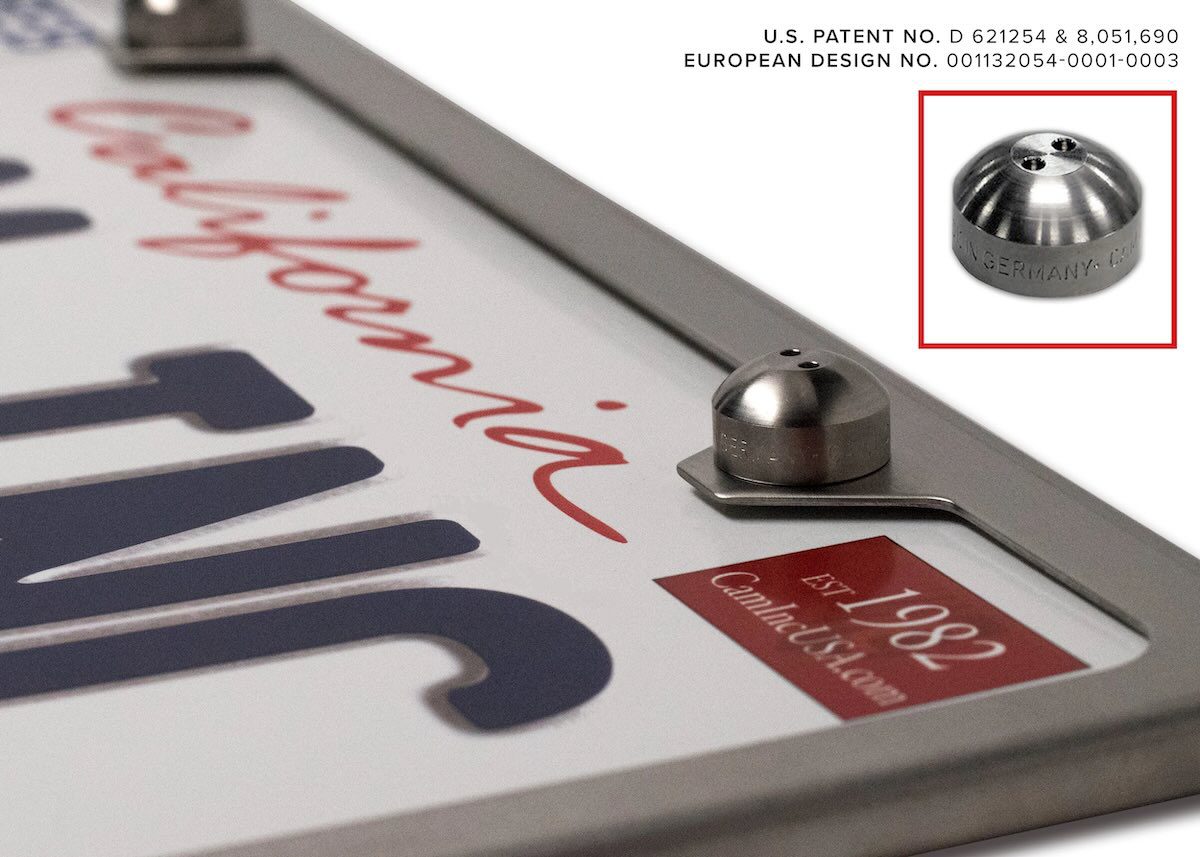license plate screw cap