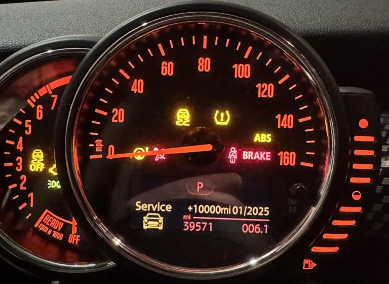 mini cooper service light