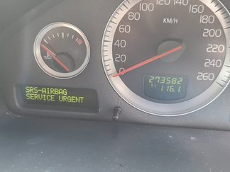 volvo srs airbag service urgent message